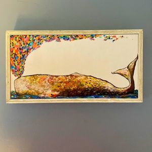 Kaleidoscope Blowhole Whale Canvas Art